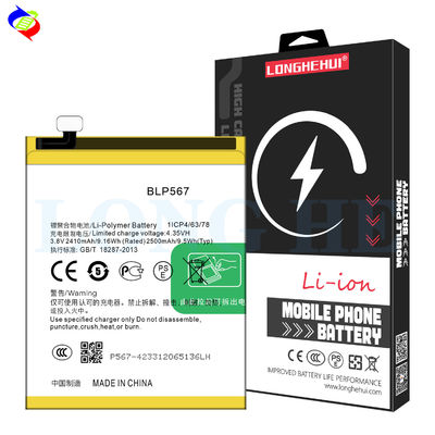 Ingebouwde Smartphone vervangende batterij BLP567 voor Oppo R829T R1 R8006 R8007 R1S 3.8V 2500mAh digitale batterij