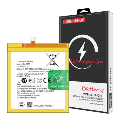 BL-27AT Oorspronkelijke vervangende batterij voor mobiele telefoon voor Tecno phantom 6 A6 3.85V 2750mAh lithium-ion polymer batterij