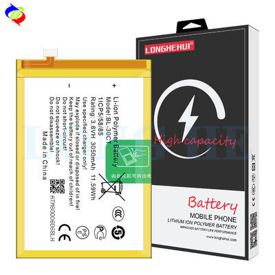 Smartphone lithium-ion batterij BL-30CT voor Tecno L7 L8 mobiele telefoon digitale batterij 3.8V 3050mAh