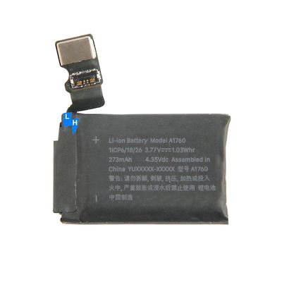 Oplaadbare batterijen met een capaciteit van 273 mAh voor Apple Watch Series 2 42mm 38mm A1760 A1757