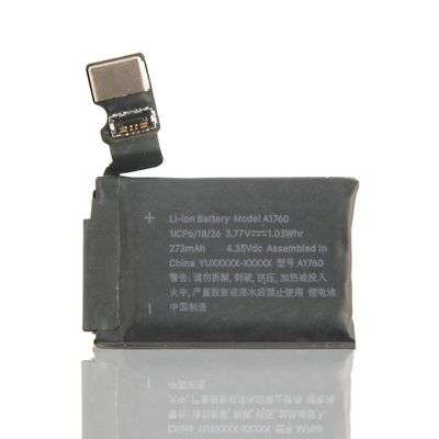 Oplaadbare batterij van 273 mAh A1760 A1757 A1816 serie 2 38 mm voor Apple watch serie2 batterij