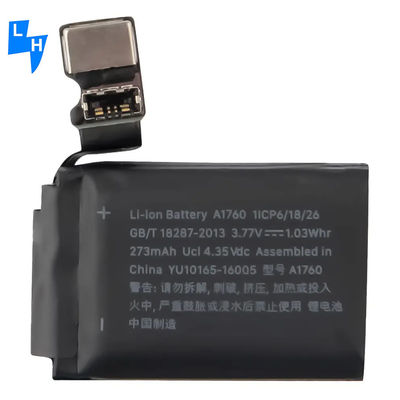 Levering 334mAh ODM oplaadbare batterij voor Apple Watch Series 2 38mm 42mm A1760 A1761