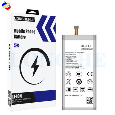 Dubbele IC-bescherming Li-ion batterij BL-T42 voor LG V50 ThinQ Mobiele telefoon 4000mAh 3.87V