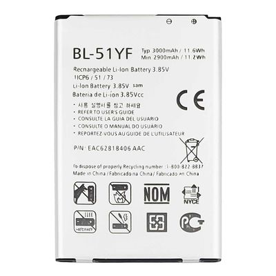 3000mAh BL-51YF H811 LS991 US991 H812 G4 Mobiele telefoonbatterij voor LG VS986 Gegarandeerd