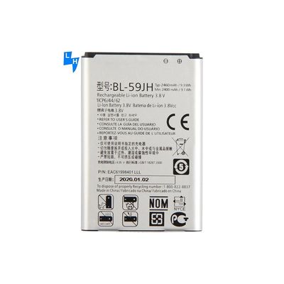 2460mAh BL-59JH Mobiele telefoonbatterij voor LG F5 Optimus F6 D505 D500 Optimus F3Q D520
