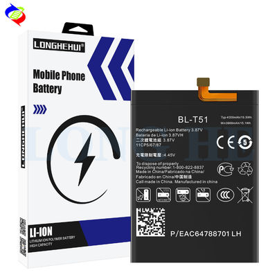 4000mAh 3.87V BL-T51 oplaadbare Li-ion batterij voor LG K42 K52 K62 Langdurig