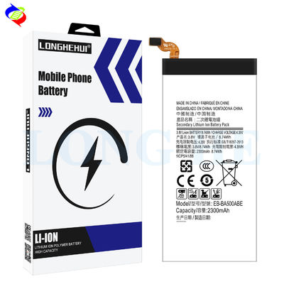 Stock White Battery EB-BA500ABE voor Samsung Galaxy A5 A500 2015 A500FU 2300mAh 3.8V