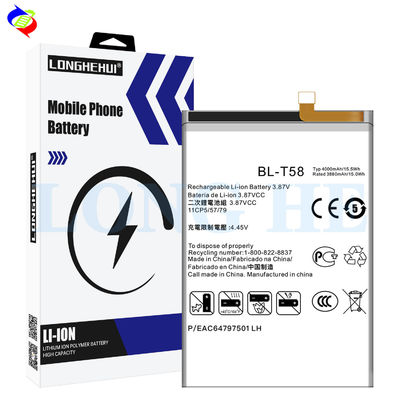 Dubbele IC-bescherming 4000mah BL-T58 mobiele telefoonbatterij voor LG oplaadbare batterij