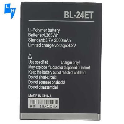 Dubbele IC-bescherming BL-24ET 2500mAh B1F-batterij voor Tecno F3 mobiele telefoonbescherming