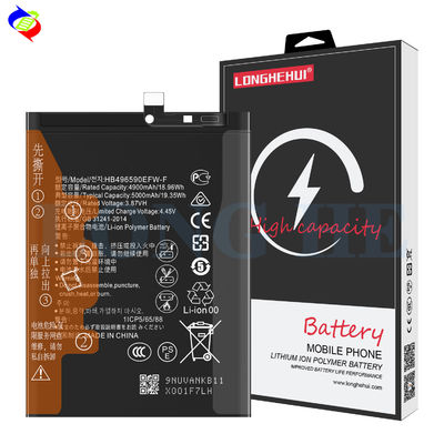 Voorraad 3.87V 4900mAh HB496590EFW-F Lithium Ion Battery voor Huawei Mobile vervanging