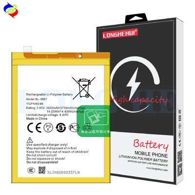 Dubbele IC-bescherming Mobiele telefoonbatterij 3750mah voor TECNO Infinix BL-36BT CA7.8