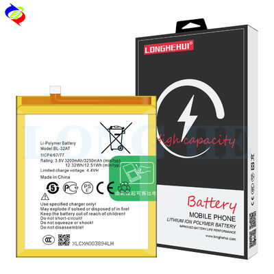 Gele 3200mAh BL-32AT C10 CX-batterij voor Tecno Camon CX oplaadbare batterijen