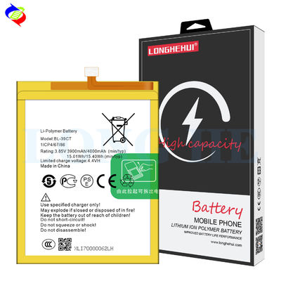 Dubbele IC-bescherming BL-39CT 3900mAh 3.85V vervangende batterij voor TECNO mobiele telefoon