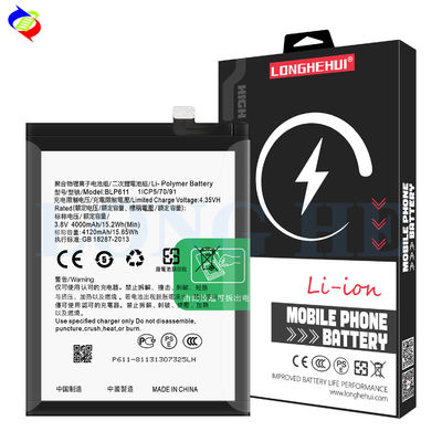 BLP611 Batterij voor OPPO R9 Plus R9PLUS R9P R 9P A en originele Lithium-ion vervanging