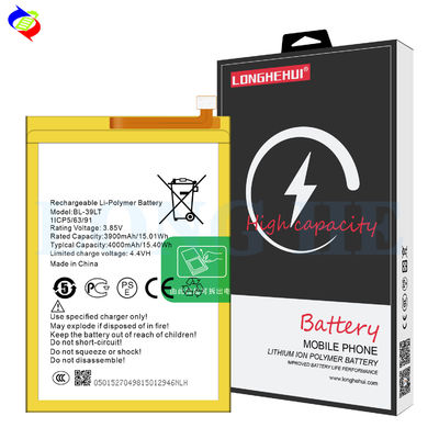 Mobiele telefoonsysteem Model KCO/KC2 4000mAh BL-39LT KC8 Gele batterij voor Tecno Spark 4