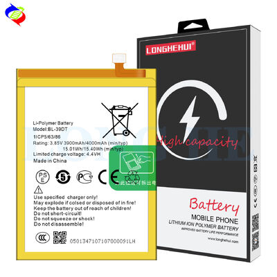 BL-39DT Originele Li-ion Polymer Battery 3900mAh 4.35V voor Tecno L9 Mobile Phone A