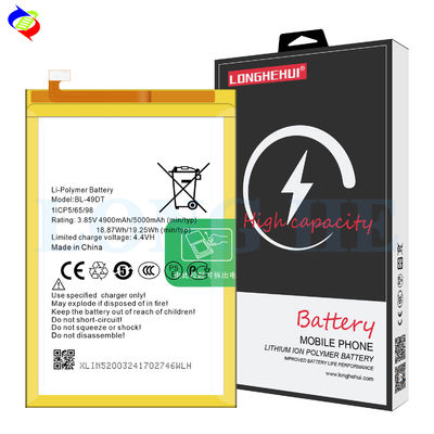 Geel Double IC Protection BL-49DT 5000mAh LB7 Batterij voor Tecno Pouvoir 3 Mobiele telefoon