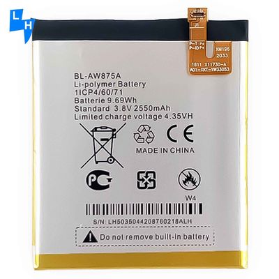 Witte BL-AW875A Lithiumbatterij voor Tecno W4 2630mAh 4.35V Mobiele telefoon