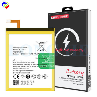 OEM/ODM 3.8V 3000mAh ingebouwde batterij voor Tecno Phantom 5 A5 BL-30FT mobiele telefoon