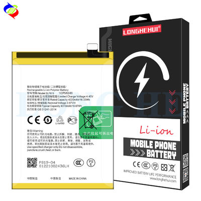 Oorspronkelijke oplaadbare BLP819 batterij voor OPPO RENO 5 4G Reno6 Z Reno 6Z 5G 4310mAh 3.87V