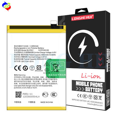 Batterij BLP851 voor OPPO A74 4G F19 A95 2020 A95 4G Reno 6 Lite CPH2365 5000mAh Capaciteit