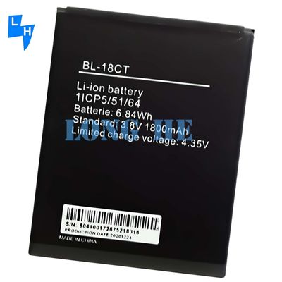 Oplaadbare batterijen 1800mAh Zwart BL-18CT Mobiele telefoonbatterij voor Tecno Y3 Y4 R5