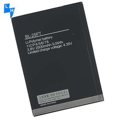 BL-25FT 2500mAh Mobiele telefoonbatterij voor Tecno W3 LTE Langdurig en duurzaam