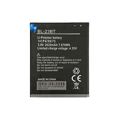 100% compatibele vervangende BL-23BT Li-ion polymer batterij voor Tecno M6 mobiele telefoon