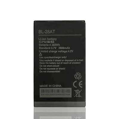 Zwarte BL-28AT 2800mAh Y2 Y3 mobiele telefoonbatterij voor Tecno Camon Y3 Plus batterij