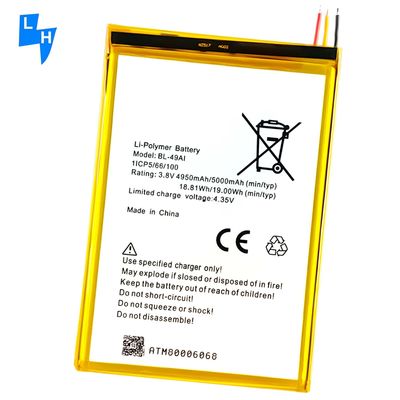 Voorraad BL-49AI 4950mAh Mobiele telefoonbatterijen voor itel 1556 Batterij
