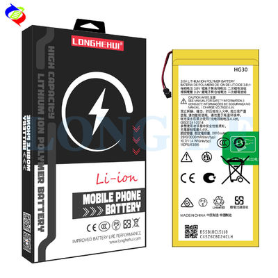 MOQ Witte polymeerbatterij voor Motorola G5S G5S Plus G6 HG30 3000mAh Aanpasbaar