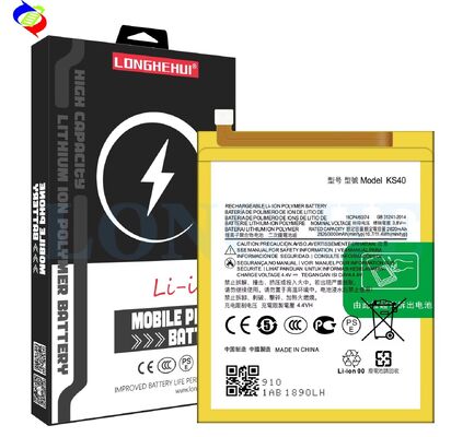 KS40 3000mAh 4,4V Lithiumbatterij Perfect voor MOTO E6 Play US XT2029 XT2029-1