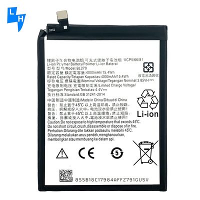 4000mAh BL270 Batterij voor Motorola XT1922 G6Play MOTO E5 K53 K53A48 Zwart 4000mAh