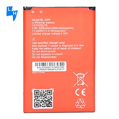 BL-30PI 3000mAh OEM Li-ion mobiele telefoonbatterij voor Itel 1408 Batteira