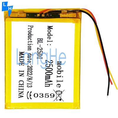 Oorspronkelijke BL-25DI Li-ion-batterij voor mobiele telefoons met een hoge capaciteit voor ITEL it1516 Tablet Pad