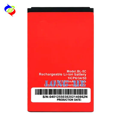 BL-5C 1000mAh batterij met dubbele IC-bescherming en geavanceerde lithiumpolymer technologie