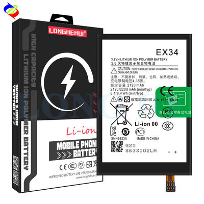 Oplaadbare batterijen 2200mAh EX34 Mobiele telefoonbatterij voor Motorola MOTO X
