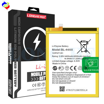 4500mAh BL-44AX X571 oplaadbare batterij voor Infinix Note 4 Pro High Capacity Wit
