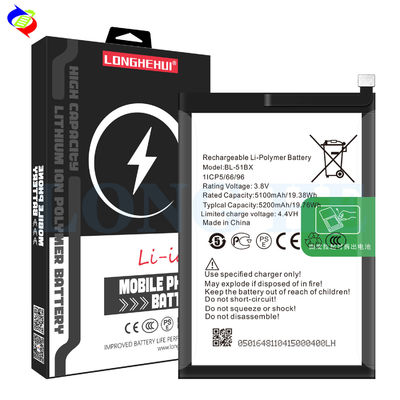 5200mAh mobiele telefoonbatterij voor INFINIX X692 NOTE 8 X683 HOT10 X682B NOTE 8i BL-51BX