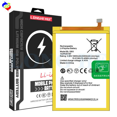 Double IC Protection BL-39IX 3.85V 4000mAh batterij voor Infinix X605 Note 5 Pro X610 Note 6