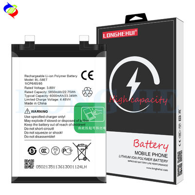 BL-58ET 4.48V 6000mAh Li-polymer batterij voor Tecno Pova 5 oplaadbaar en compatibel