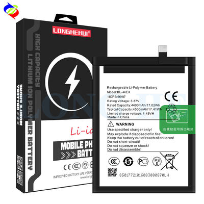Zwarte 4500mAh oplaadbare mobiele telefoonbatterij BL-44EX voor Infinix Zero X Pro X6811 X6810