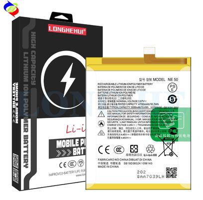 5000mAh Vervangbare en oplaadbare batterijen NE50 Voor Moto G52 G72 G82 XT2221 Wit 4.4V