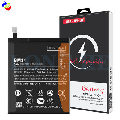 Dubbele IC-bescherming BM34 Originele 3090mAh batterij voor Xiaomi Note Pro Snel verzenden