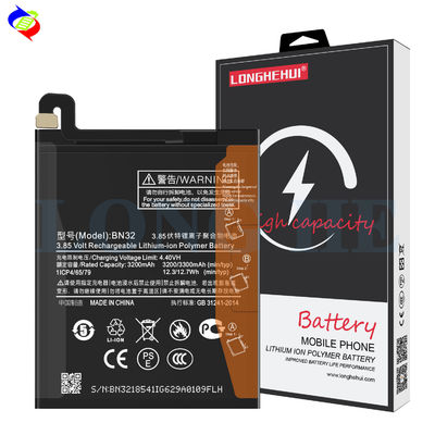Oorspronkelijke vervangende BN32 batterij voor Xiaomi MI8 Black Double IC Protection
