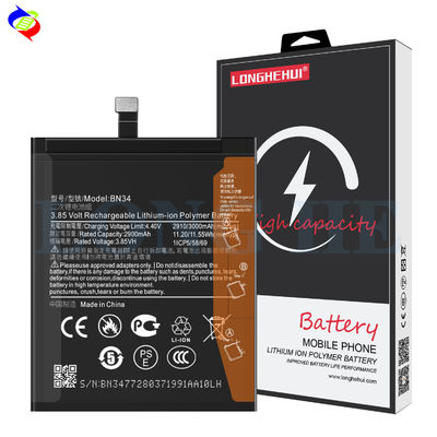 Stock BN34 3000mAh 4.4V Lithium Ion Polymer Battery voor Xiaomi Mi Redmi 5A Mobiele telefoon