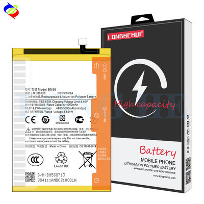 ODM/OEM oplaadbare batterij BN56 voor Xiaomi Redmi 9A 9C Mi POCO C3 5000mAh 3.85V