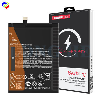 1 1 ori Lithium-ion Polymer Battery BN53 voor Xiaomi Redmi Note 9 Pro Max 5020mAh 3.87V