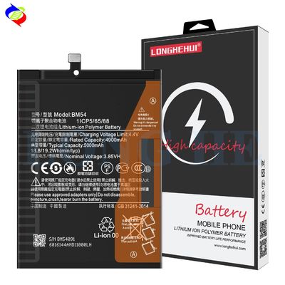 Redmi Note 9 5G Batterij BM54 5000mAh voor BM54 Mobiele telefoon Oplaadbare batterijen