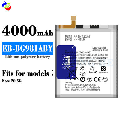 Hoge capaciteit 4000 mAh EB-BG981ABY batterij voor Samsung Galaxy Note 20 5G mobiele telefoon